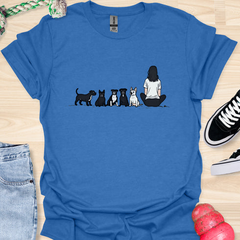 Just a girl who loves bulldogs - V2 - 3D Text T-Shirt